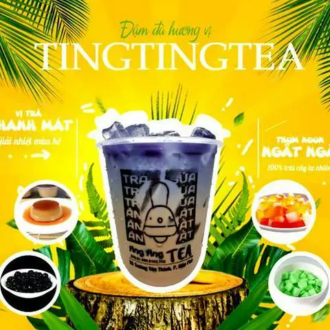 Hình ảnh Combo Full Topping Trà Sữa Hoa Đậu Biếc 