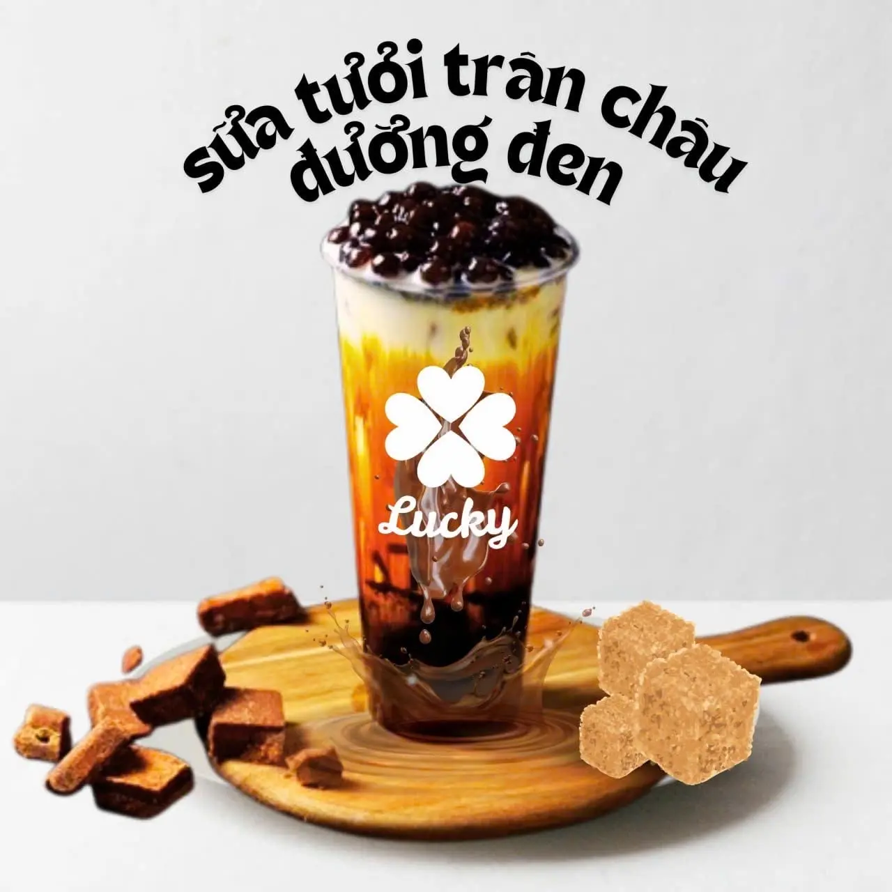 Hình ảnh Sữa tươi trân châu đường đen