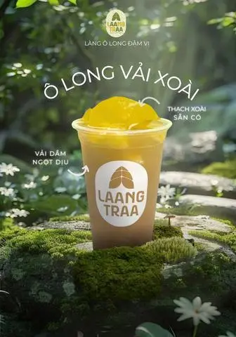 Hình ảnh Ô long Vải Xoài (thạch xoài có sẵn)
