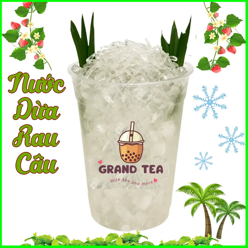 Hình ảnh Nước dừa rau câu dừa/Coconut Water With Coconut Jelly