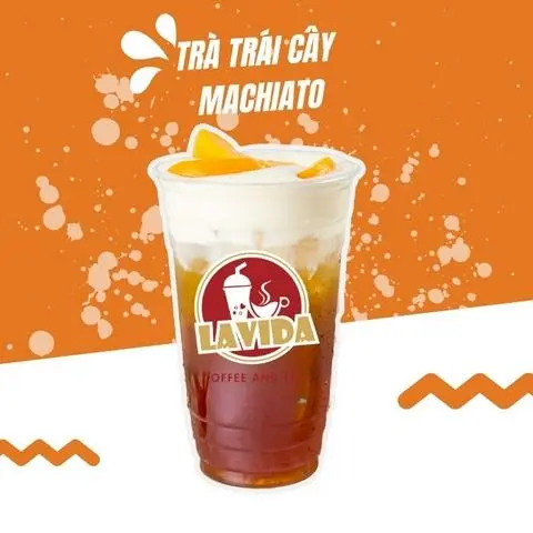 Hình ảnh Trà đào macchiato