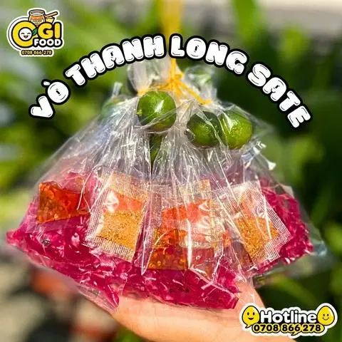 Hình ảnh Xâu 10 Bịch Vò Thanh Long Sate 
