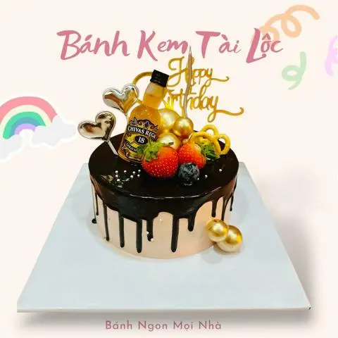 Hình ảnh BÁNH KEM SOOCLA CHAI R ƯỢU 