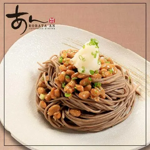 Hình ảnh "Oroshi Natto Soba" Cold soba Noodles served Natto & Grated Radish/Mì Soba lạnh với đậu Natto và củ cải bào