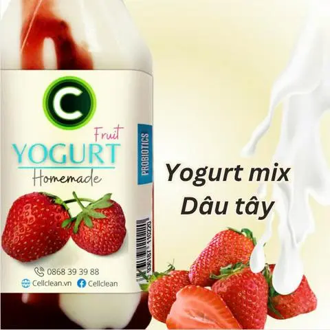 Hình ảnh Yogurt mix dâu