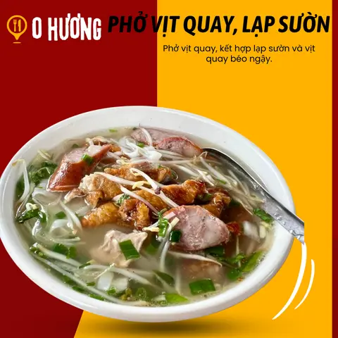 Hình ảnh Phở vịt quay đùi lạp sườn