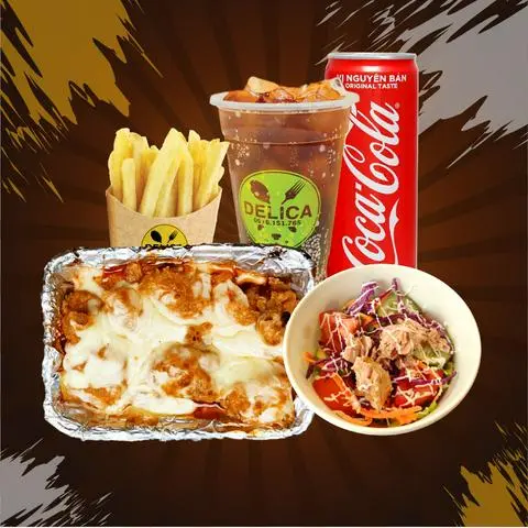 Hình ảnh COMBO 14: Combo Gà Viên Popcorn Sốt Phủ Phô Mai