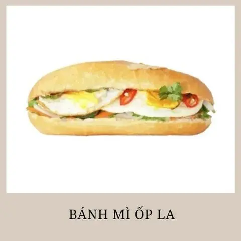 Hình ảnh Bánh mì ốp la 2 trứng