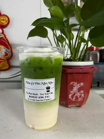 Hình ảnh Matcha latte kem muối