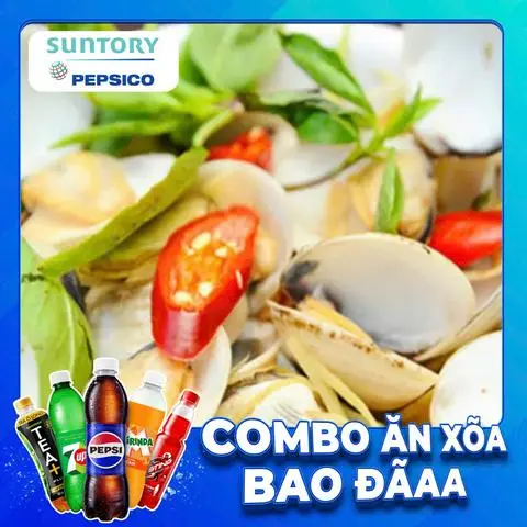 Hình ảnh COMBO NGHÊU HẤP THÁI + NƯỚC NGỌT SPVB