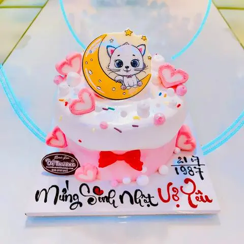 Hình ảnh bánh kem mini chú mèo con