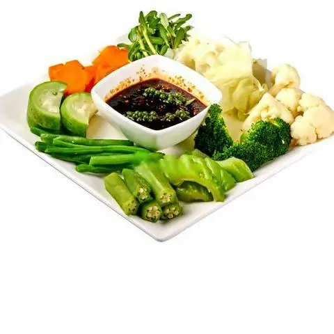 Hình ảnh Rau luộc kho quẹt chay