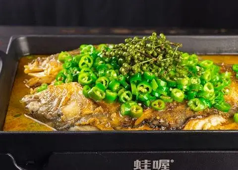 Hình ảnh 青花椒豆花烤海烤鱼 Cá Vược Nướng Sốt Hoa Tiêu