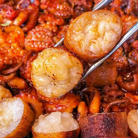 Hình ảnh Lòng Mỡ Bò Chiên Phomai/Trứng Muối 