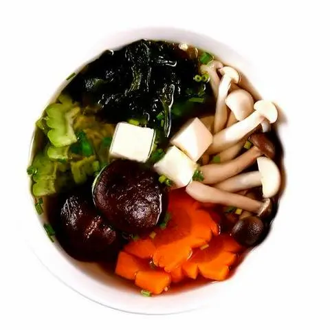 Hình ảnh Canh khổ qua rong biển chay