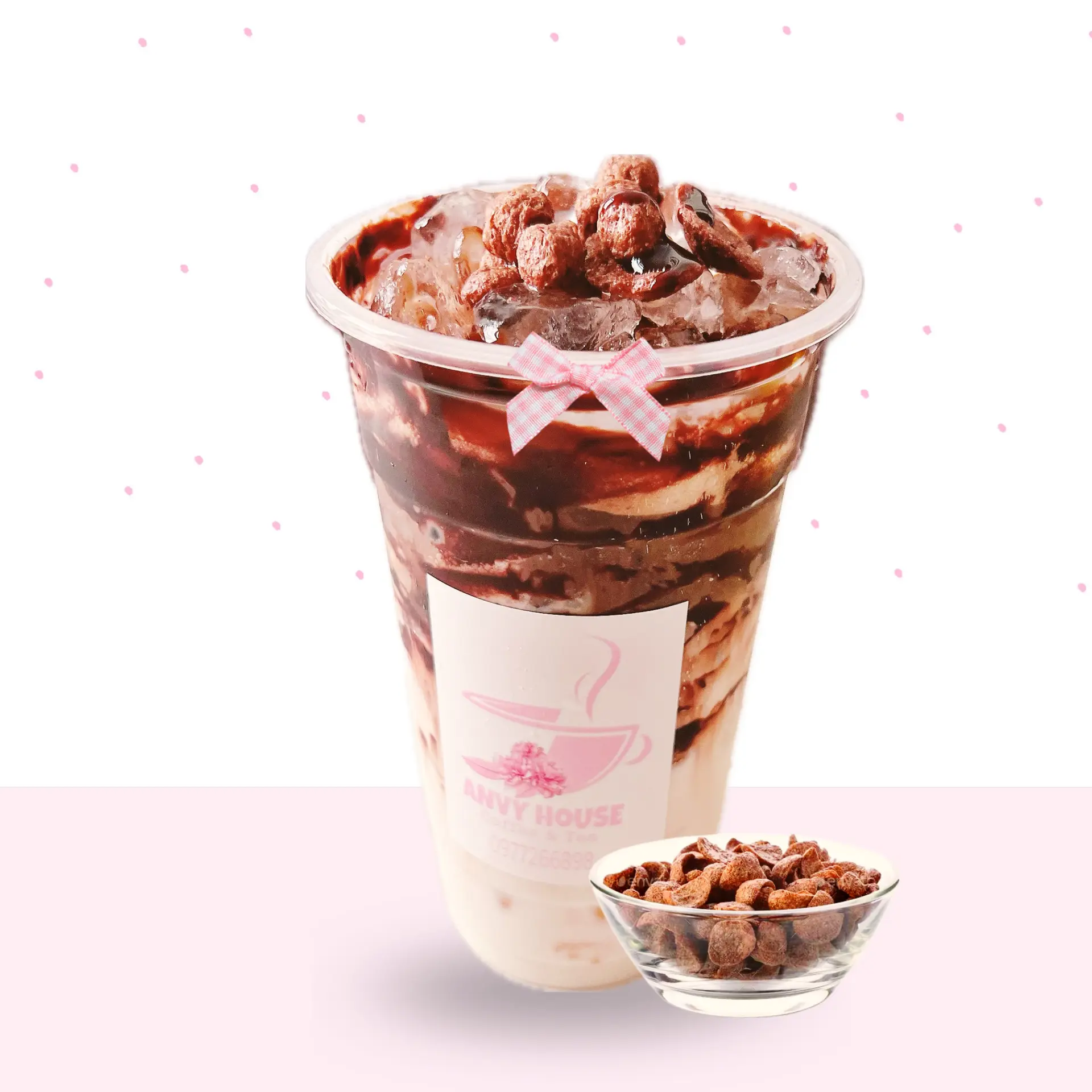 Hình ảnh Cafe Sữa Tươi Chocolate 700ml