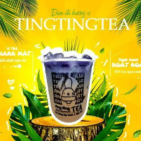 Hình ảnh Trà Sữa Hoa Đậu Biếc 