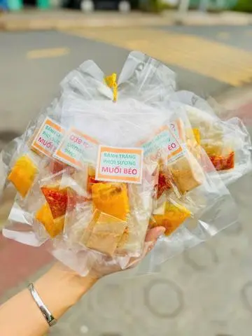 Hình ảnh Bánh Tráng Phơi Sương Muối Béo