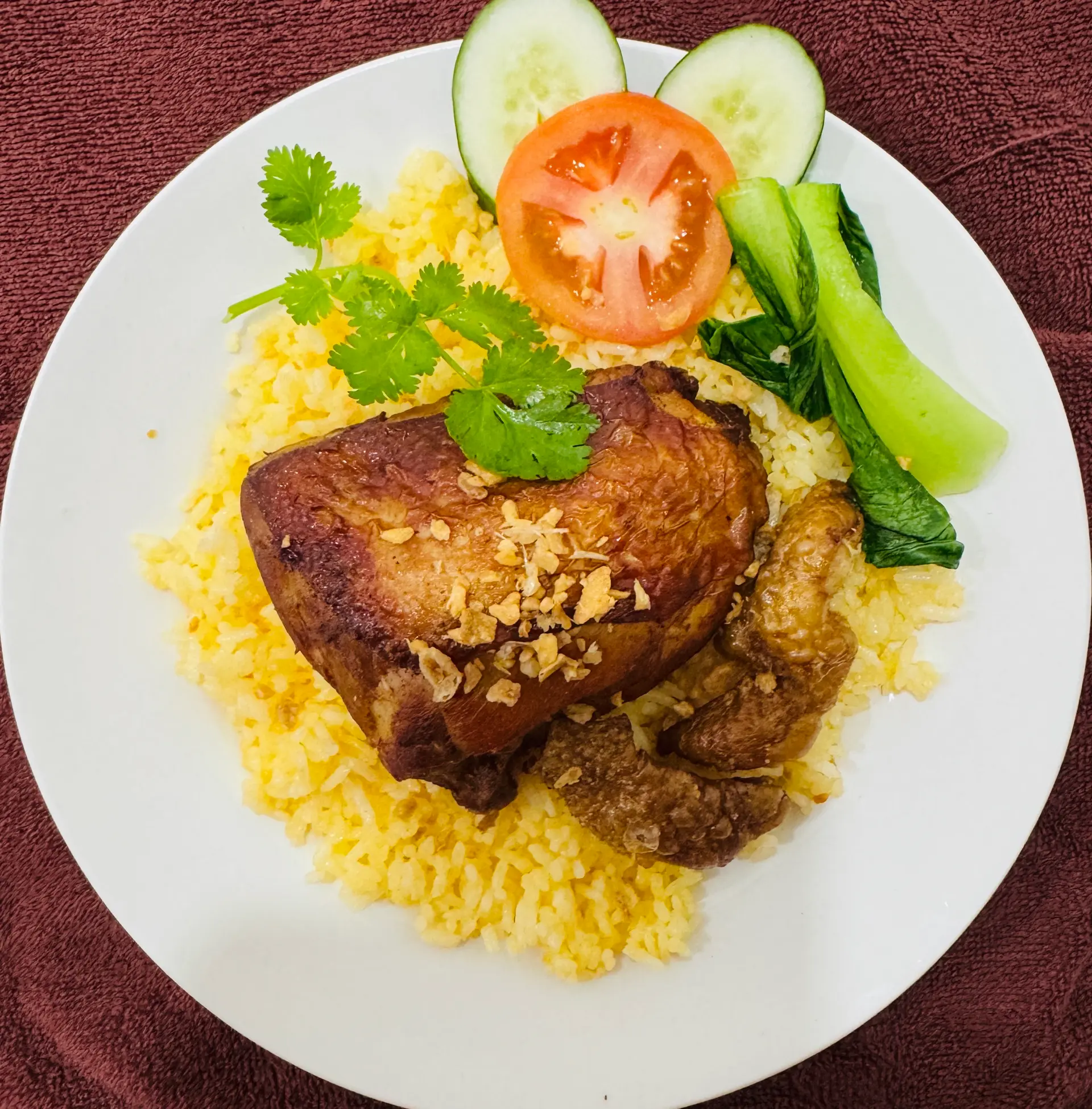 Hình ảnh Cơm chiên gà mắm tỏi