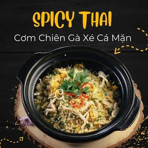 Hình ảnh Cơm Chiên Gà Xé Cá Mặn - Fried Rice With Chicken And Salted Fish