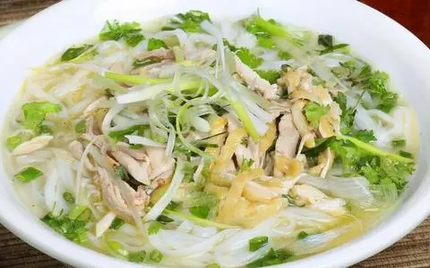Hình ảnh bún gà xé