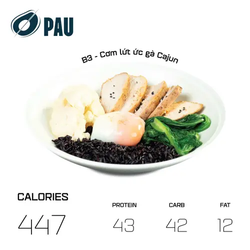Hình ảnh B3 - Cơm lứt ức gà Cajun  