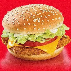 Hình ảnh Hamburger tôm - xúc xích - phô mai