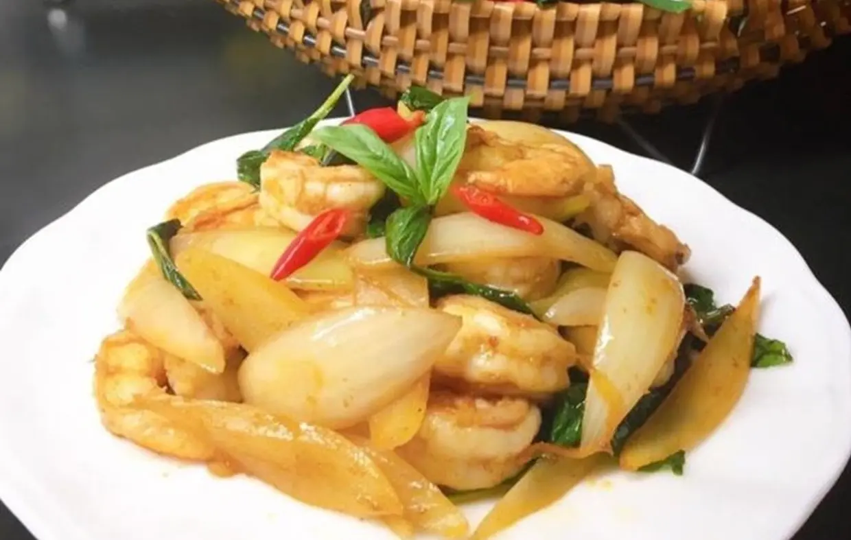 Hình ảnh Tôm xào củ hành
