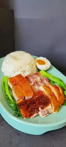 Hình ảnh Cơm combo ngỗng 5  món - Roasted Goose Combo Rice - 燒鵝五寶飯