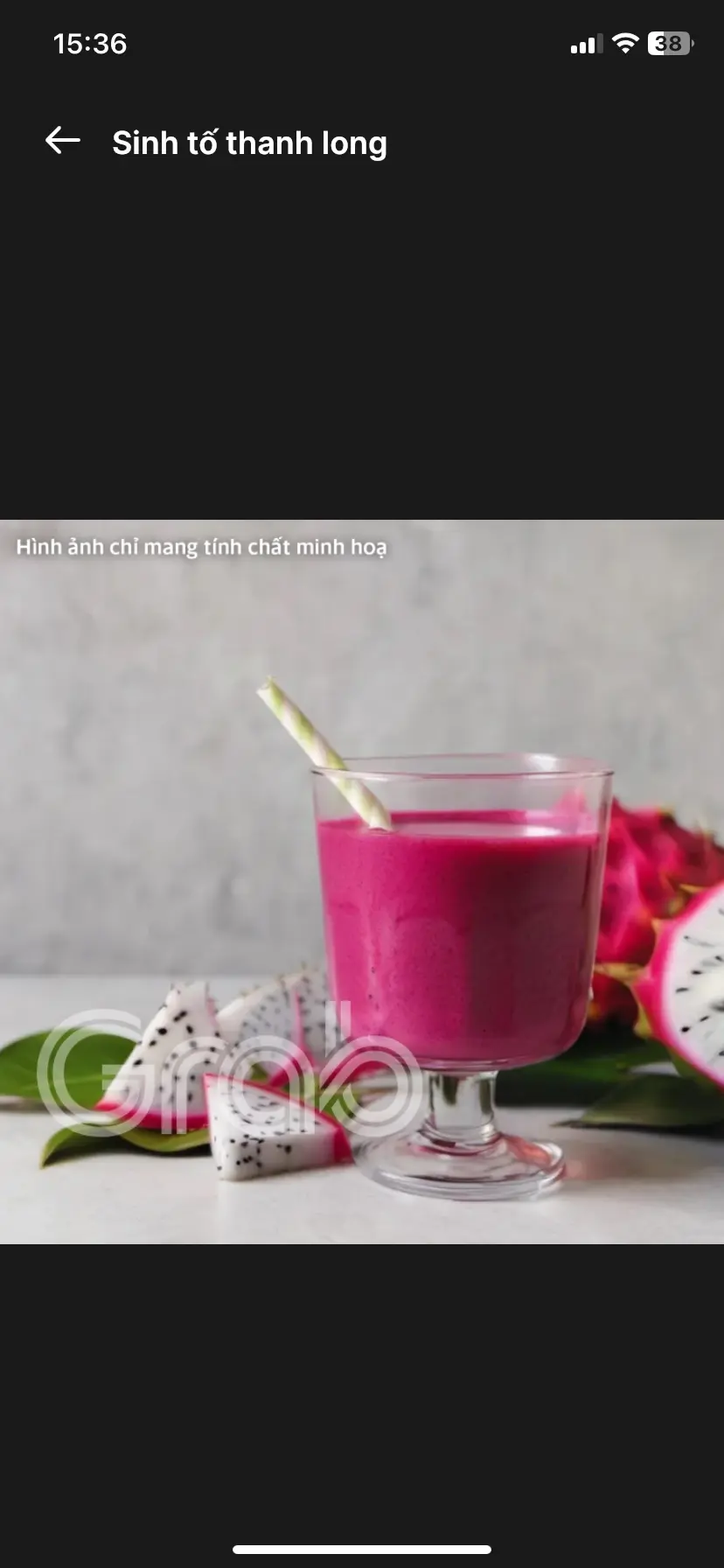 Hình ảnh Sinh Tố Thanh Long Đậm Đà, Mát Lạnh (Không Thể Bỏ Qua)