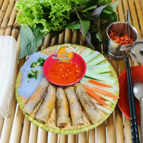 Hình ảnh Chả ram tôm đất rau sống (5 cuốn)