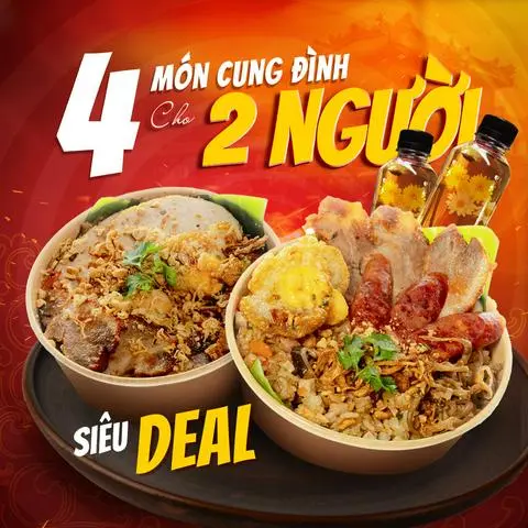 Hình ảnh COMBO 4 MÓN CUNG ĐÌNH NỬA GIÁ SIÊU NO
