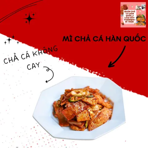 Hình ảnh Mì trộn chả cá hàn quốc