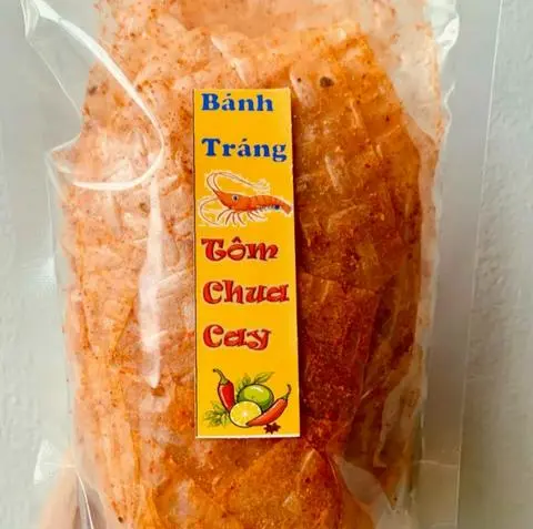Hình ảnh Bánh Tráng Tôm Chua Cay -zip 100gram
