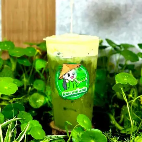 Hình ảnh Rau má macchiato sầu riêng