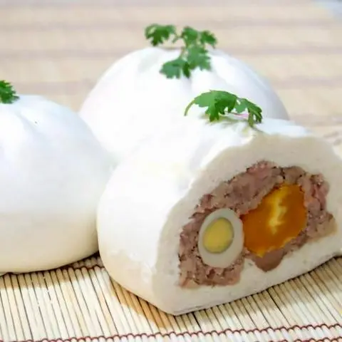 Hình ảnh Bánh bao 2 trứng cút