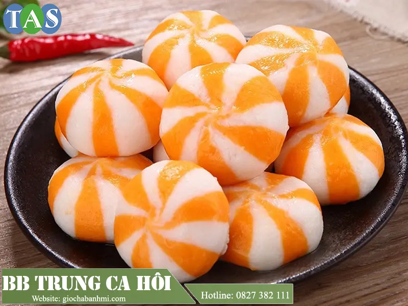 Hình ảnh bánh bao trứng cá 