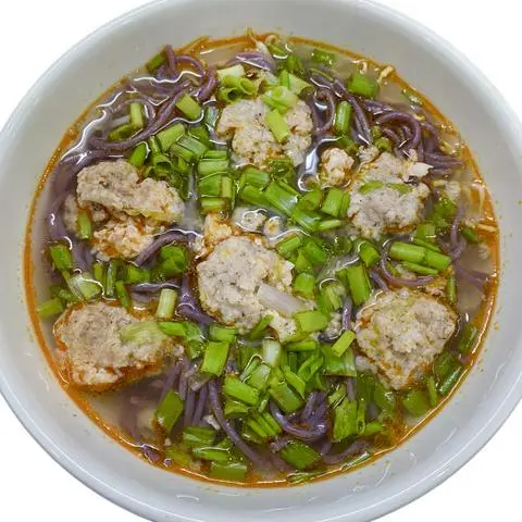 Hình ảnh bún gạo lứt nước tôm thịt