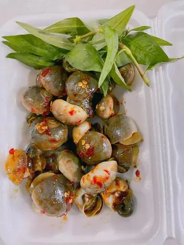 Hình ảnh ốc mỡ rang muối