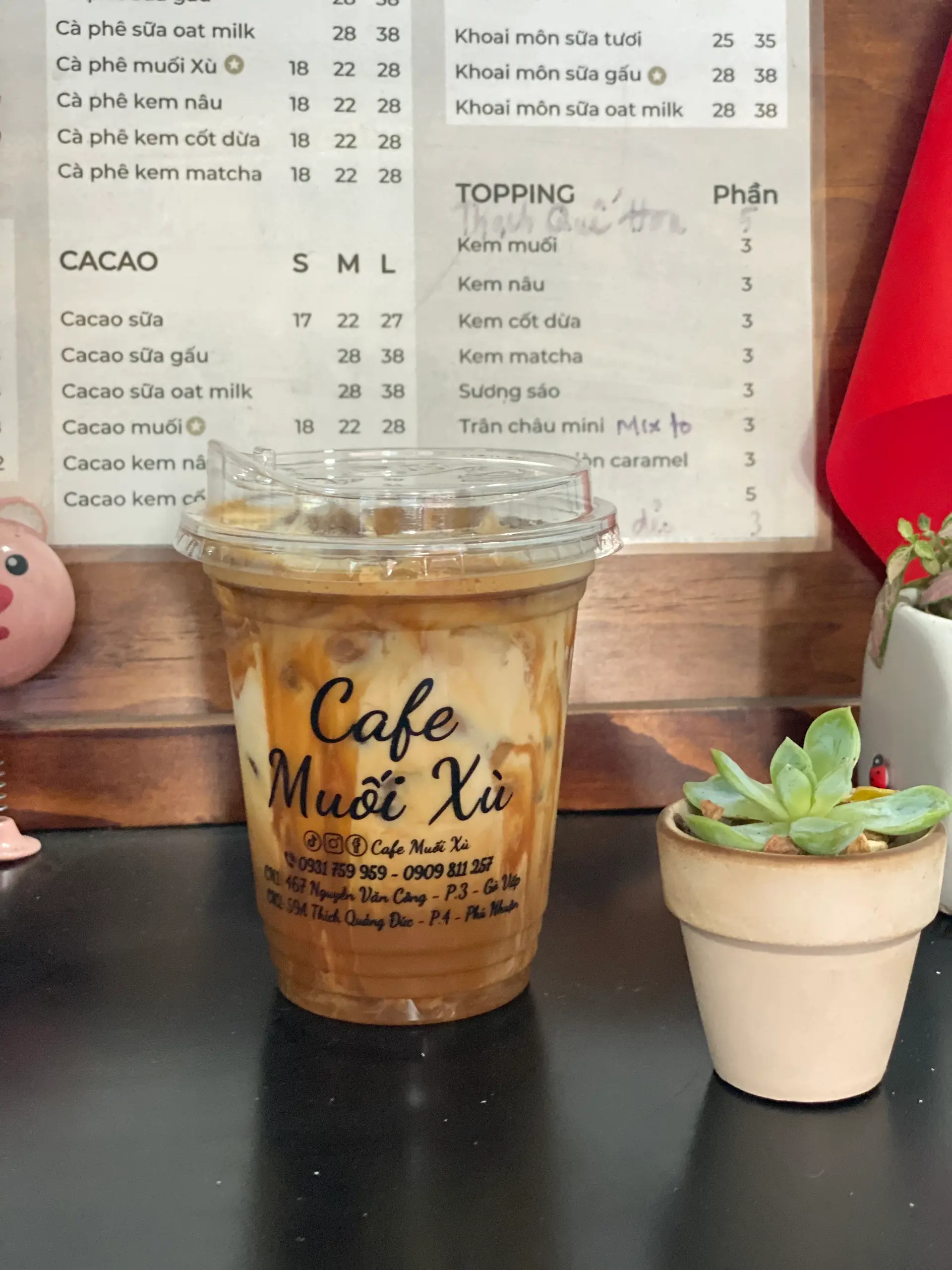 Hình ảnh Cà Phê Sữa Tươi Caramel