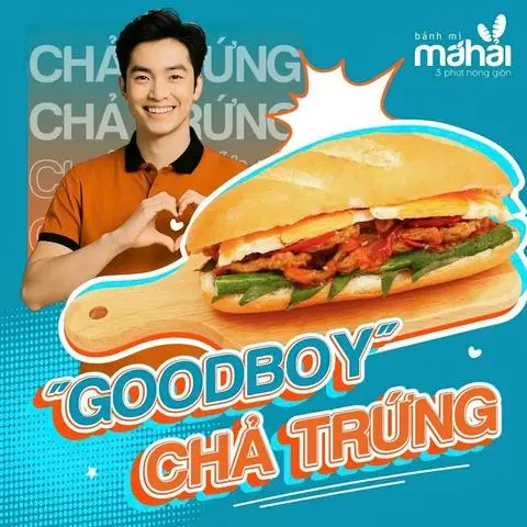 Hình ảnh Bánh mì chả cá 1 trứng ốp la