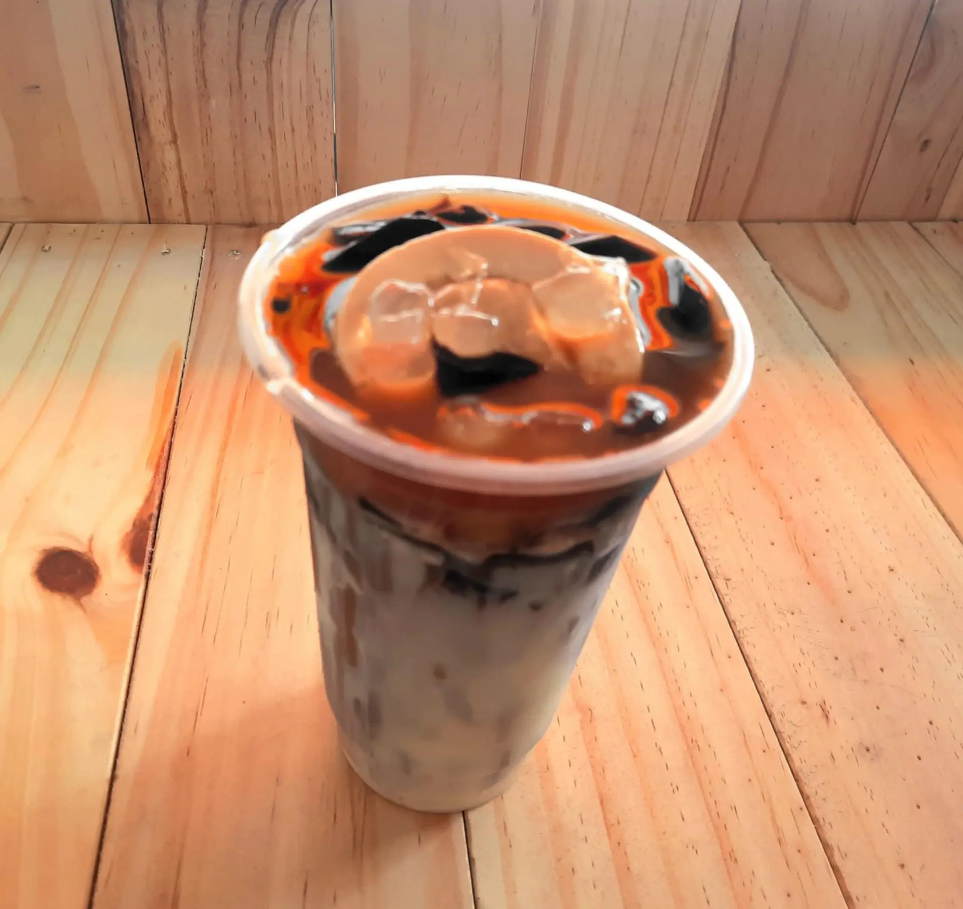 Hình ảnh Cà phê sương sáo bánh flan
