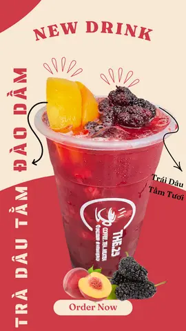 Hình ảnh Trà Dâu Tằm Đào Dầm - Ly 700ml - size L