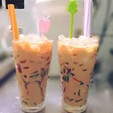 Hình ảnh Trà sữa khổng lồ - thạch con cá, thạch thủy tinh, thạch dừa sợi 