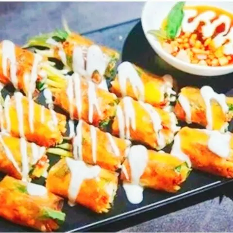 Hình ảnh Bánh tráng cuốn chay 