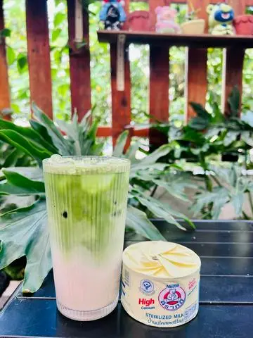 Hình ảnh matcha sữa gấu 