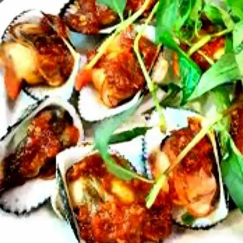 Hình ảnh Sò lông nướng sate