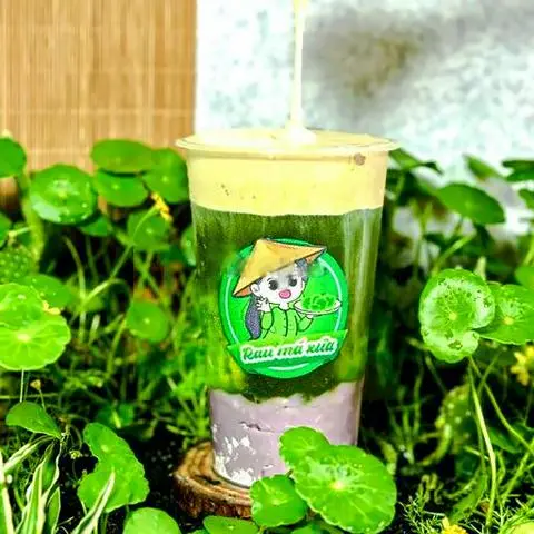 Hình ảnh Rau má khoai môn macchiato cà phê