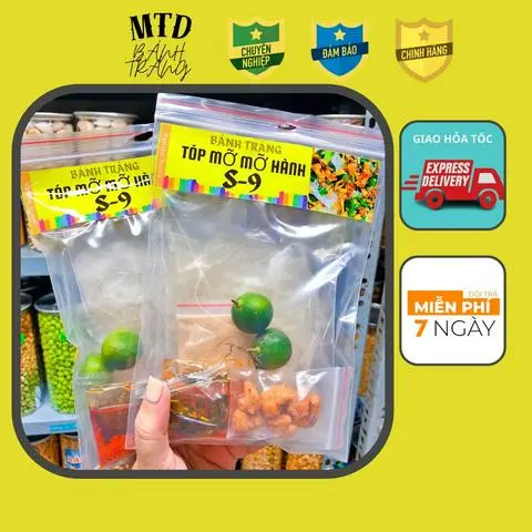 Hình ảnh Bánh tráng tóp mỡ mỡ hành - S9