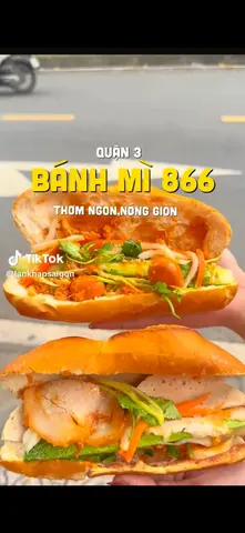 Hình ảnh bánh mì thịt 866 siêu topping